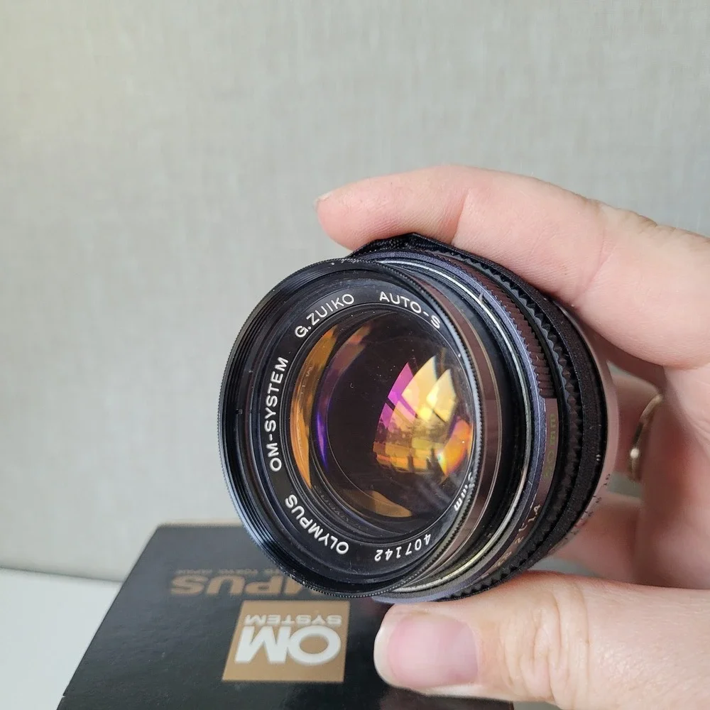 Vintage Olympus G.Zuiko Auto-S 50mm f/1.4 Lens OM Mount - Boxed w/ Vivitar...